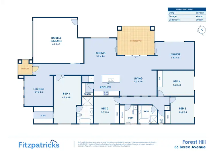 Floorplan of Homely house listing, 56 Boree Avenue, Forest Hill NSW 2651