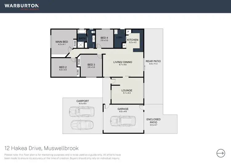 Floorplan of Homely house listing, 2 Hakea Drive, Muswellbrook NSW 2333