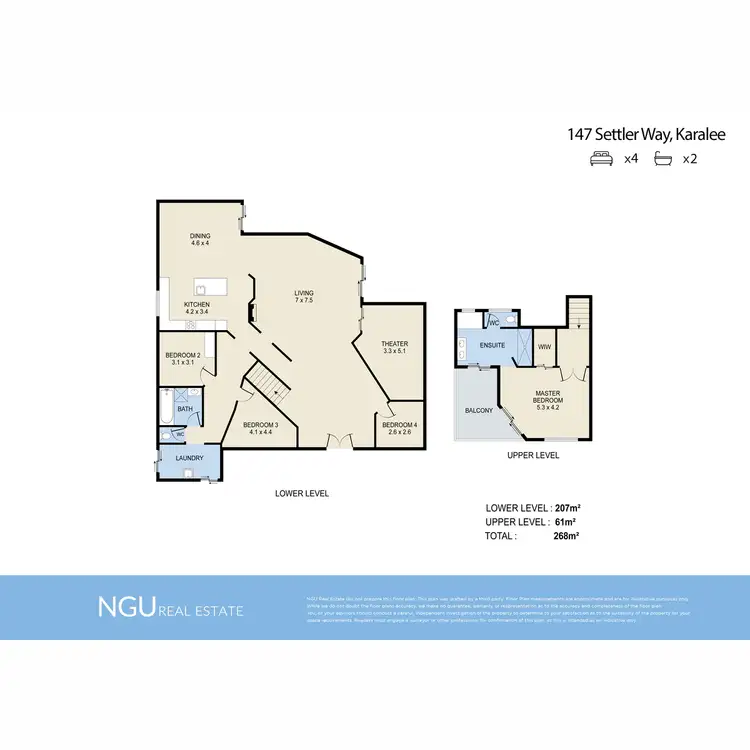 Floorplan of Homely house listing, 147 Settler Way, Karalee QLD 4306