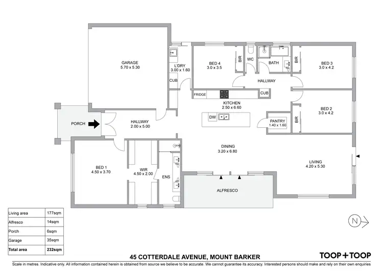 Floorplan of Homely house listing, 45 Cotterdale Avenue, Mount Barker SA 5251