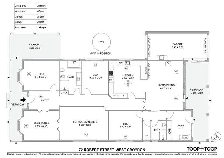 Floorplan of Homely house listing, 72 Robert Street, West Croydon SA 5008