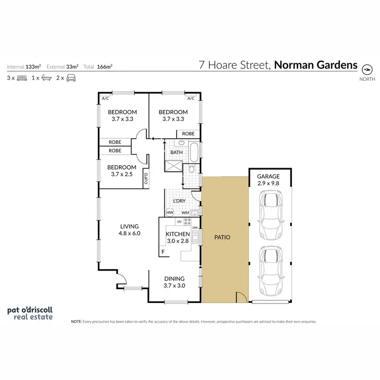 Floorplan of Homely house listing, 7 Hoare Street, Norman Gardens QLD 4701