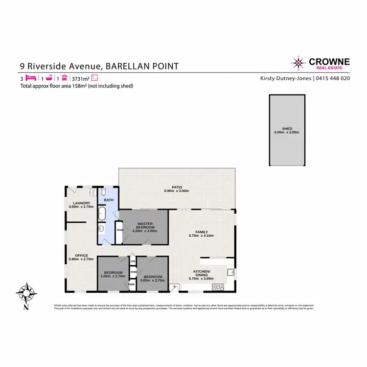 Floorplan of Homely house listing, 9 Riverside Avenue, Barellan Point QLD 4306