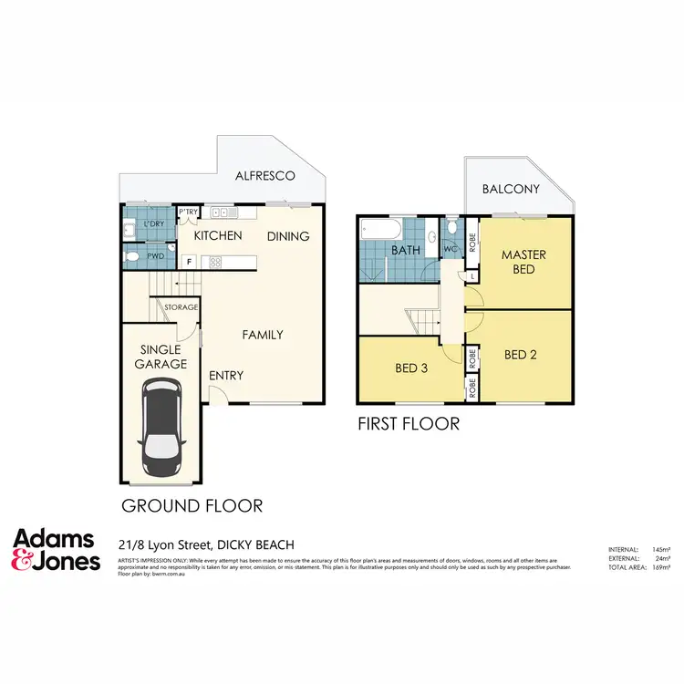 Floorplan of Homely townhouse listing, 21/8 Lyon Street, Dicky Beach QLD 4551