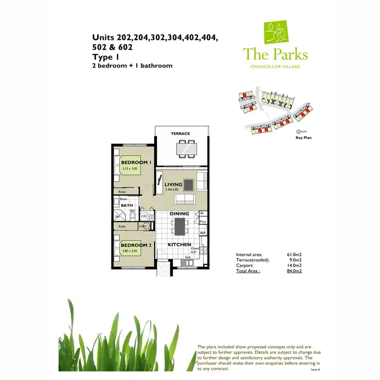 Floorplan of Homely unit listing, 404/25 Chancellor Village Boulevard, Sippy Downs QLD 4556