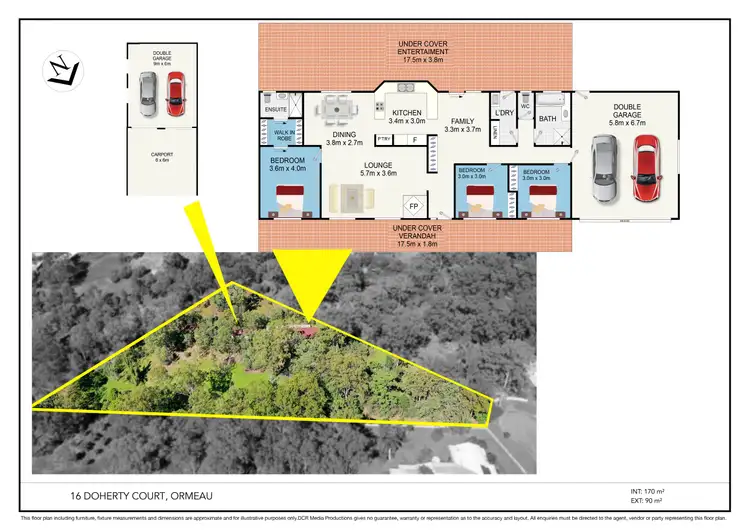 Floorplan of Homely house listing, 16 Doherty Court, Ormeau QLD 4208