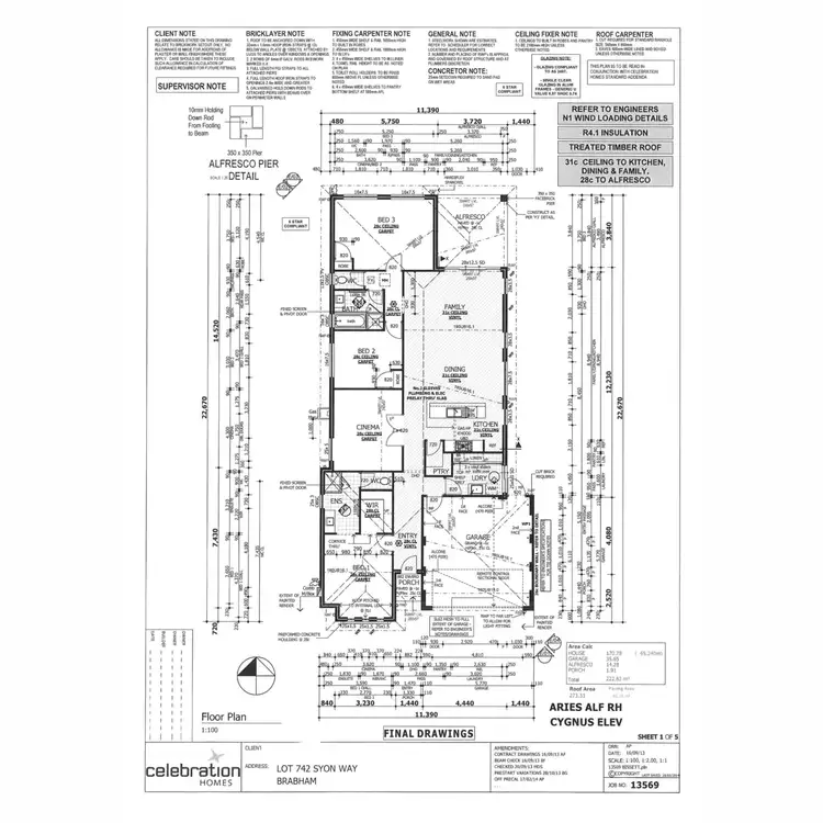 Floorplan of Homely house listing, 5 Syon Way, Brabham WA 6055