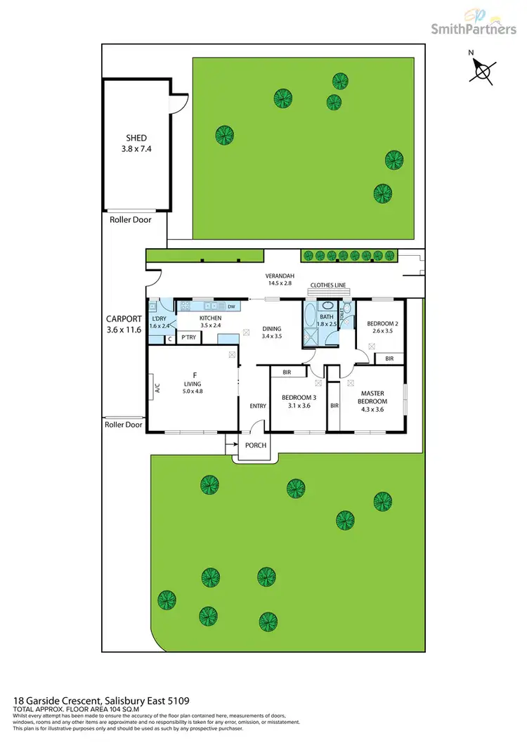 Floorplan of Homely house listing, 18 Garside Crescent, Salisbury East SA 5109