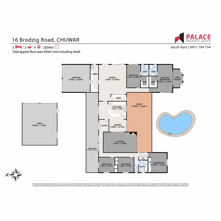 Floorplan of Homely house listing, 16 Brodzig Road, Chuwar QLD 4306