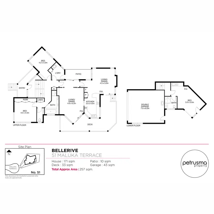 Floorplan of Homely house listing, 51 Maluka Terrace, Bellerive TAS 7018