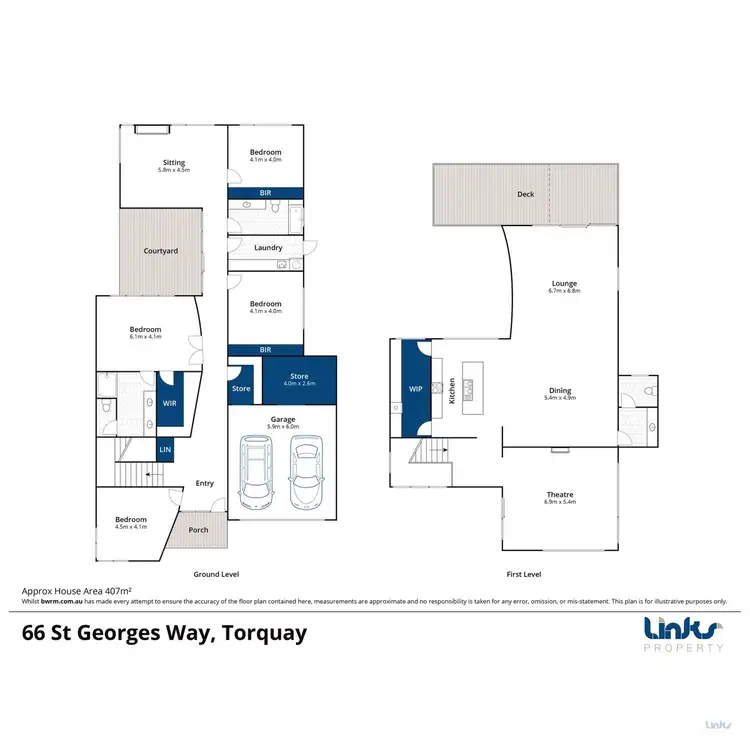 Floorplan of Homely house listing, 66 St Georges Way, Torquay VIC 3228