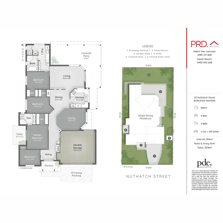 Floorplan of Homely house listing, 23 Nuthatch Street, Burleigh Waters QLD 4220