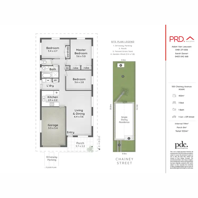Floorplan of Homely house listing, 100 Chainey Avenue, Miami QLD 4220