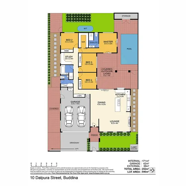 Floorplan of Homely house listing, 10 Dalpura Street, Buddina QLD 4575
