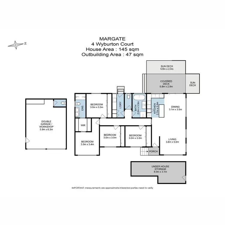 Floorplan of Homely house listing, 4 Wyburton Place, Margate TAS 7054