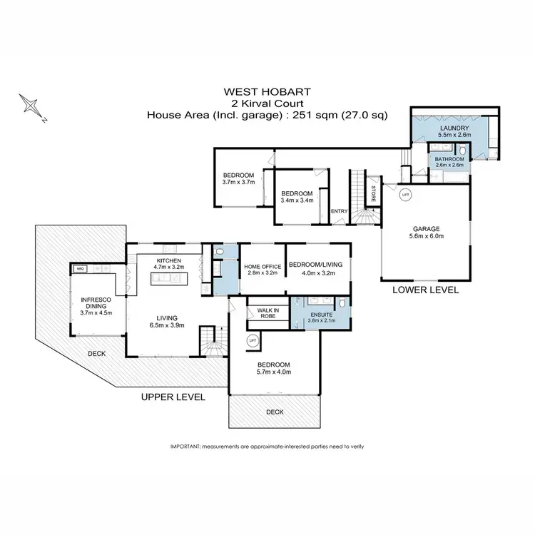 Floorplan of Homely house listing, 2 Kirval Court, West Hobart TAS 7000