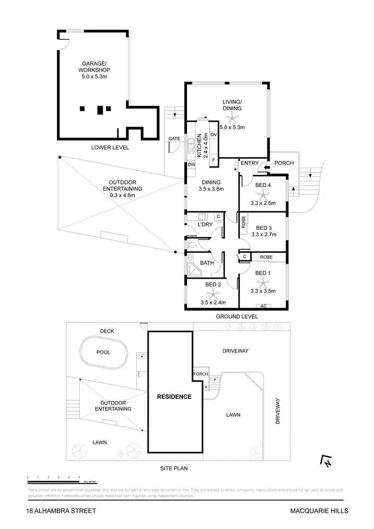 Floorplan of Homely house listing, 18 Alhambra Avenue, Macquarie Hills NSW 2285