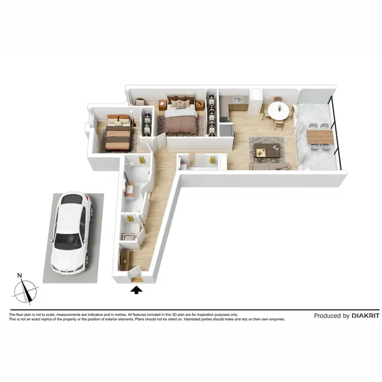 Floorplan of Homely apartment listing, 104/62-64 Station Street, Fairfield VIC 3078