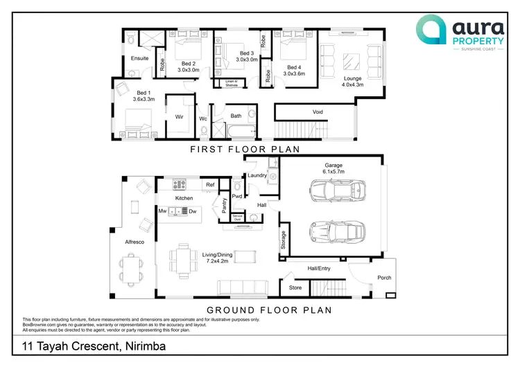 Floorplan of Homely house listing, 11 Tayha Crescent, Nirimba QLD 4551