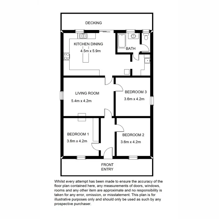 Floorplan of Homely house listing, 10 Eighth Street, Quorn SA 5433