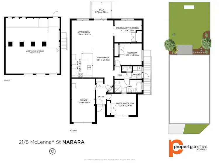 Floorplan of Homely villa listing, 21/8 McLennan Street, Narara NSW 2250