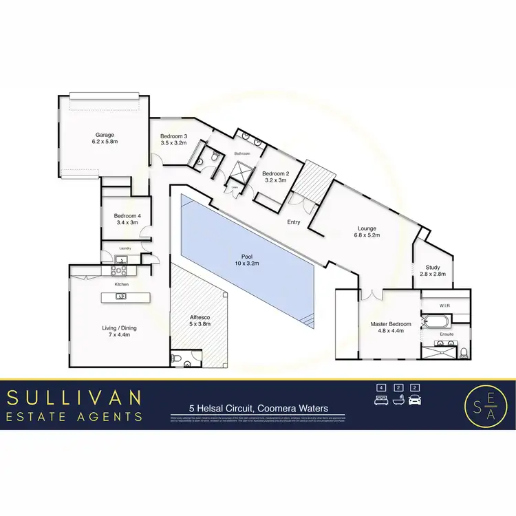 Floorplan of Homely house listing, 5 Helsal Court, Coomera Waters QLD 4209