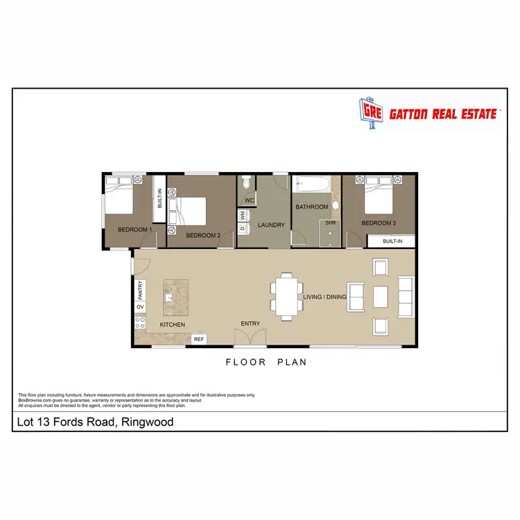 Floorplan of Homely house listing, Lot 13 Fords Road, Adare QLD 4343
