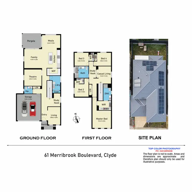 Floorplan of Homely house listing, 61 Merribrook Boulevard, Clyde VIC 3978