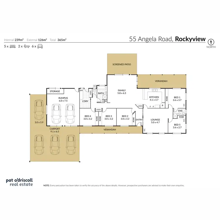 Floorplan of Homely house listing, 55-57 Angela Road, Rockyview QLD 4701