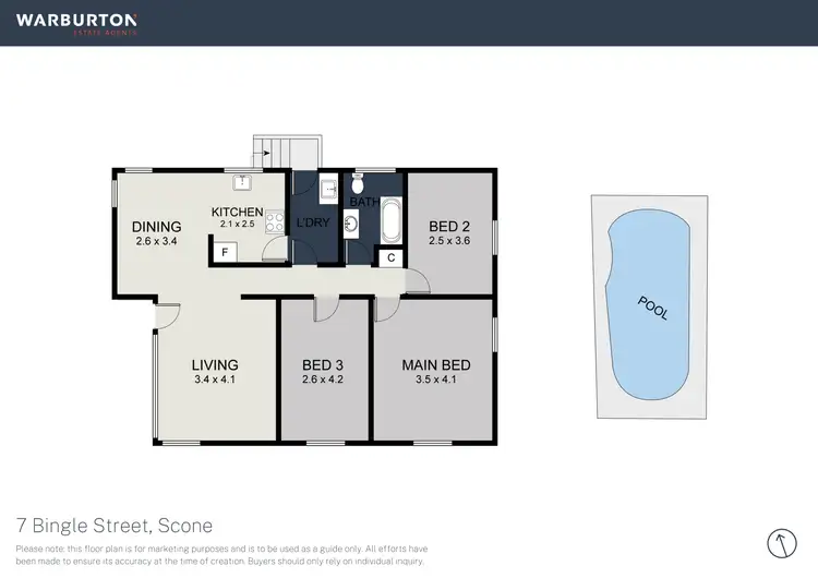 Floorplan of Homely house listing, 7 Bingle Street, Scone NSW 2337