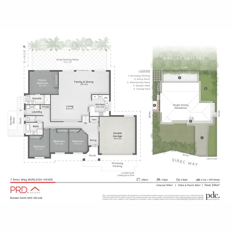 Floorplan of Homely house listing, 7 Sirec Way, Burleigh Heads QLD 4220