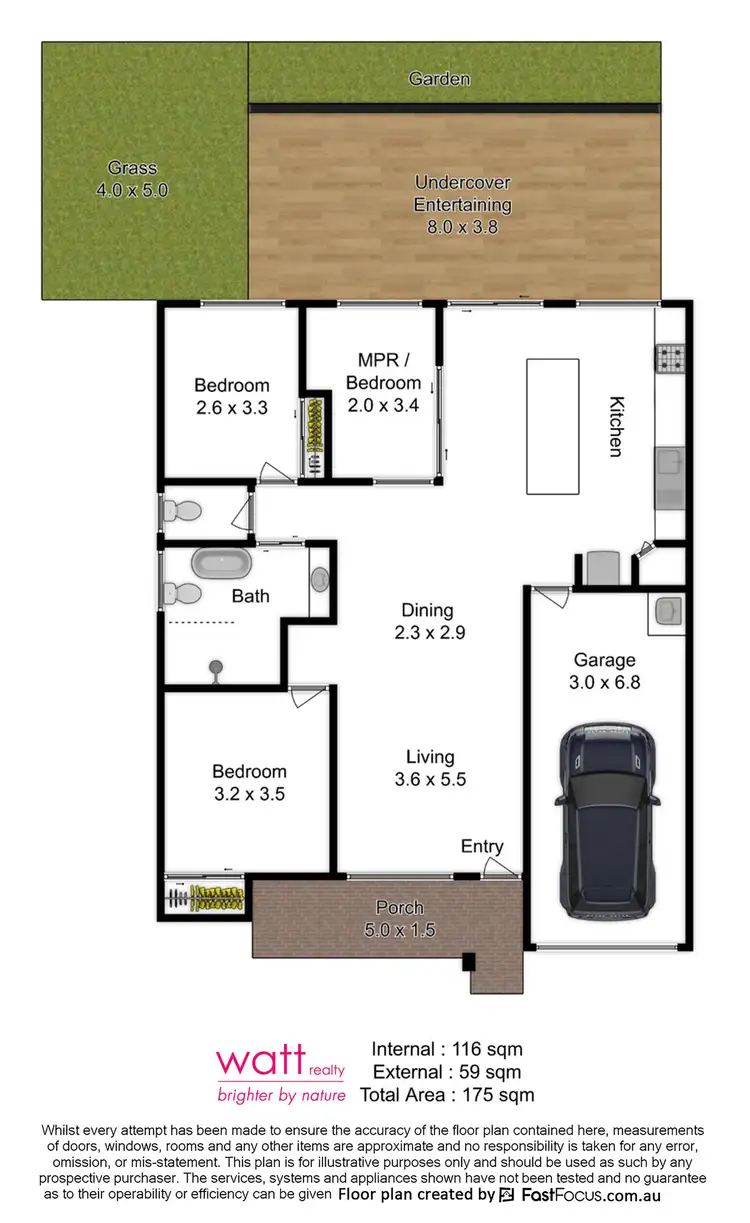 Floorplan of Homely townhouse listing, 3/9 Lavender Place, Fitzgibbon QLD 4018