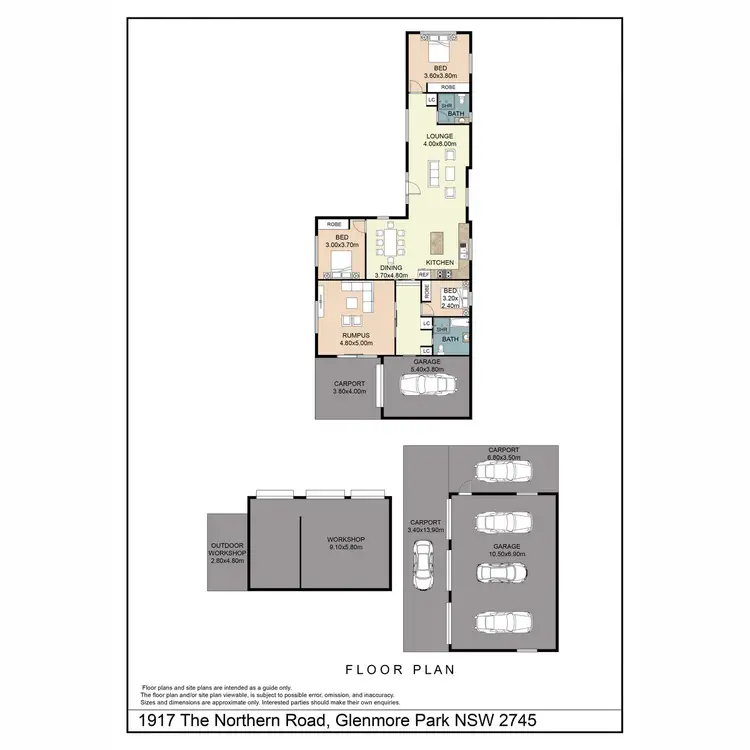 Floorplan of Homely rural property listing, 1917 The Northern Road, Glenmore Park NSW 2745