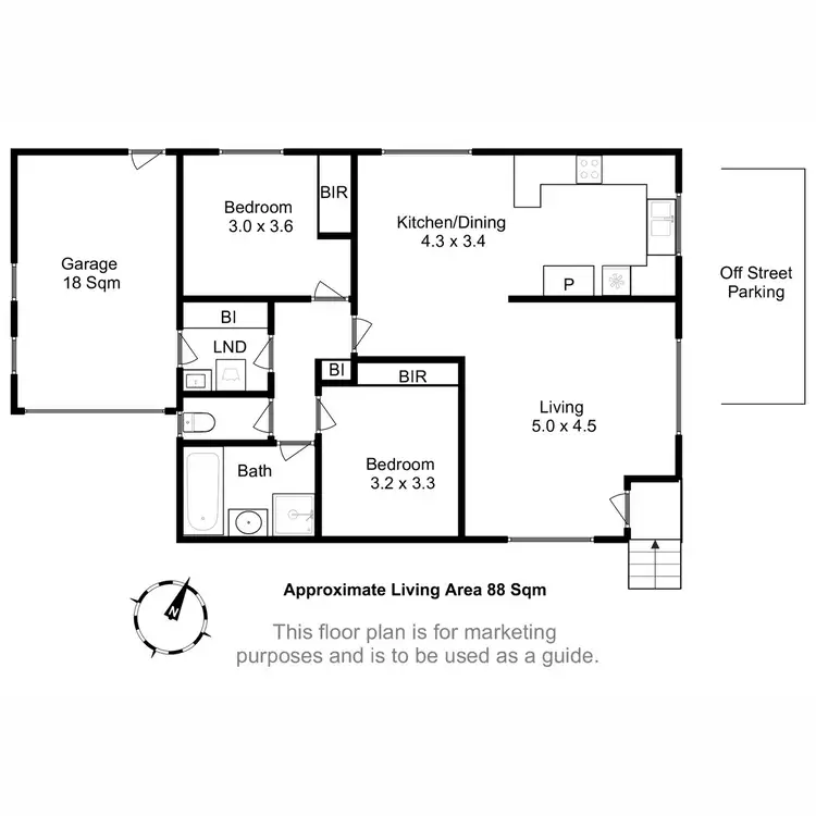 Floorplan of Homely unit listing, 4/39 Blair Street, New Norfolk TAS 7140
