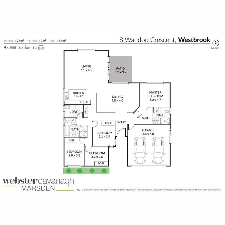 Floorplan of Homely house listing, 16/4 Wandoo Crescent, Westbrook QLD 4350