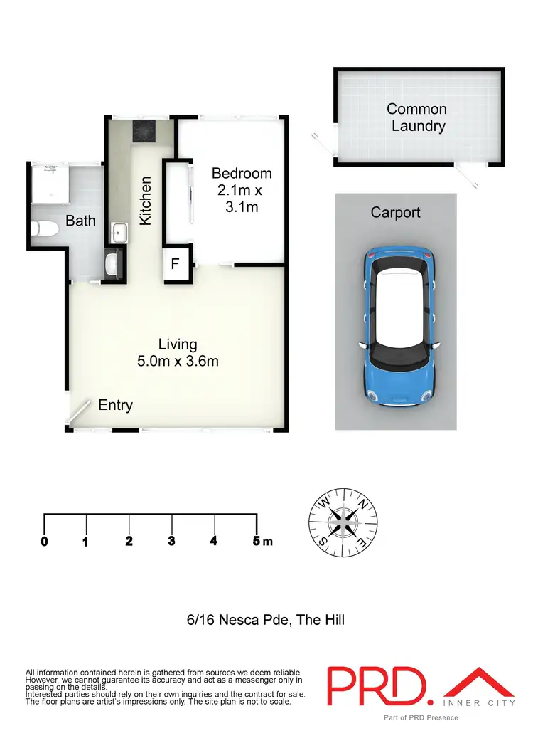 Floorplan of Homely apartment listing, 6/16 Nesca Parade, The Hill NSW 2300