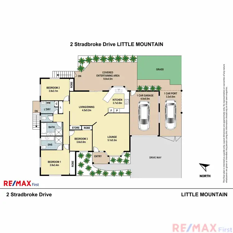 Floorplan of Homely house listing, 2 Stradbroke Drive, Little Mountain QLD 4551