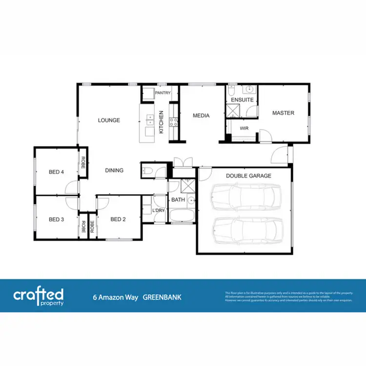 Floorplan of Homely house listing, 6 Amazon Way, Greenbank QLD 4124