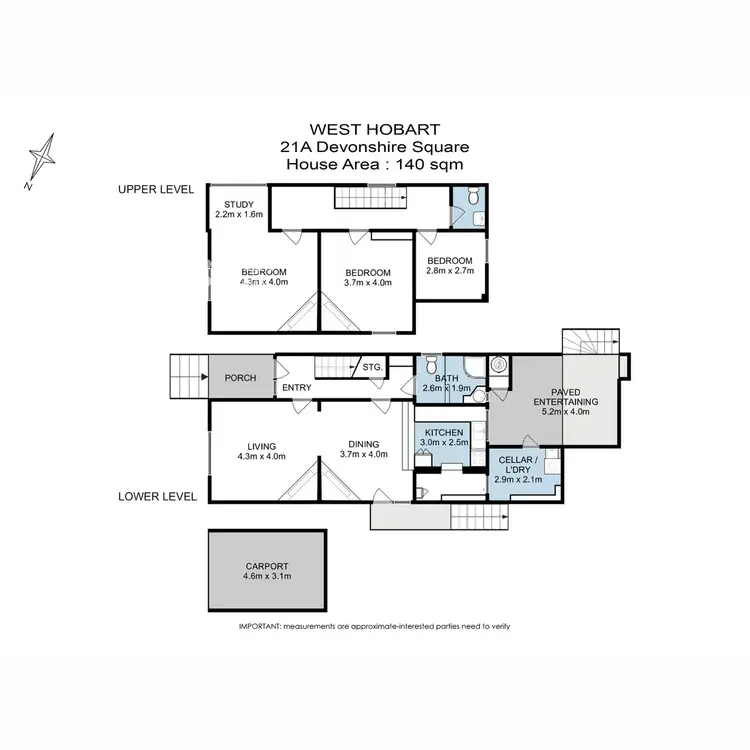Floorplan of Homely house listing, 21A Devonshire Square, West Hobart TAS 7000