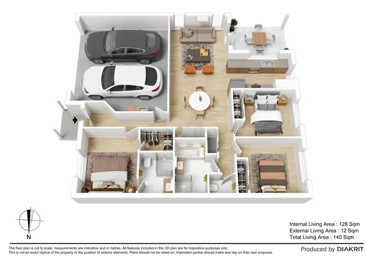 Floorplan of Homely semi-detached listing, 1/21 Python Street, Dakabin QLD 4503