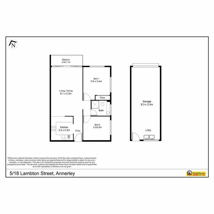 Floorplan of Homely unit listing, 5/18 Lambton Street, Annerley QLD 4103