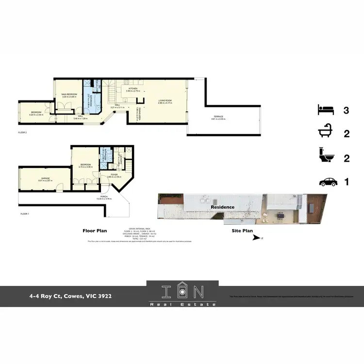 Floorplan of Homely townhouse listing, 4/4 Roy Court, Cowes VIC 3922