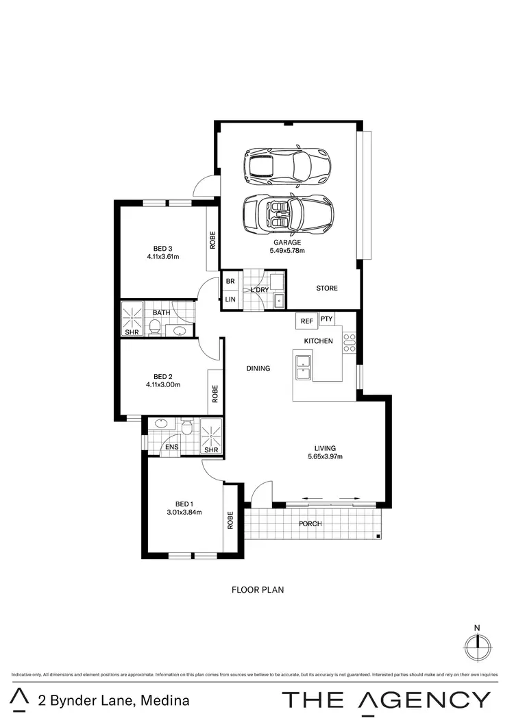 Floorplan of Homely house listing, 2 Bynder Lane, Medina WA 6167