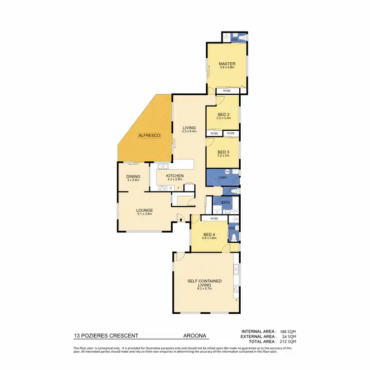 Floorplan of Homely house listing, 13 Pozieres Crescent, Aroona QLD 4551