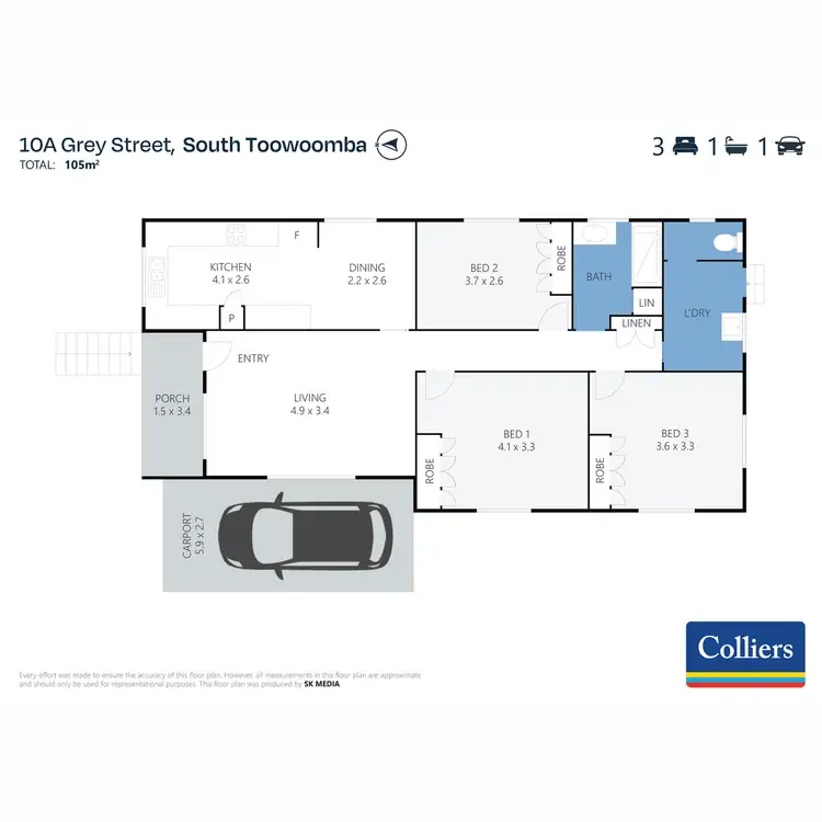 Floorplan of Homely house listing, 10A Grey Street, South Toowoomba QLD 4350
