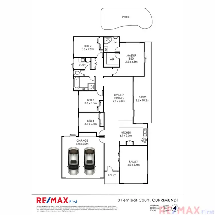 Floorplan of Homely house listing, 3 Fernleaf Court, Currimundi QLD 4551