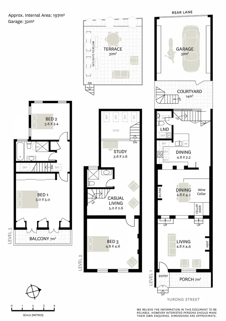 Floorplan of Homely terrace listing, 47 Yurong Street, Darlinghurst NSW 2010