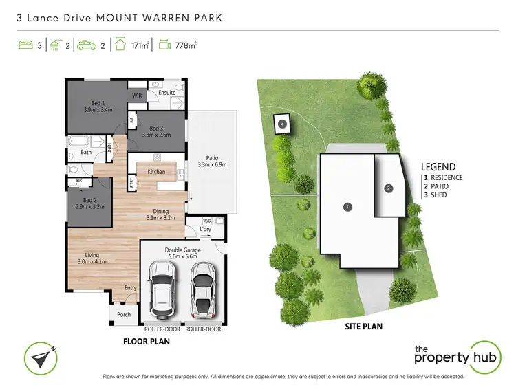 Floorplan of Homely house listing, 3 Lance Drive, Mount Warren Park QLD 4207