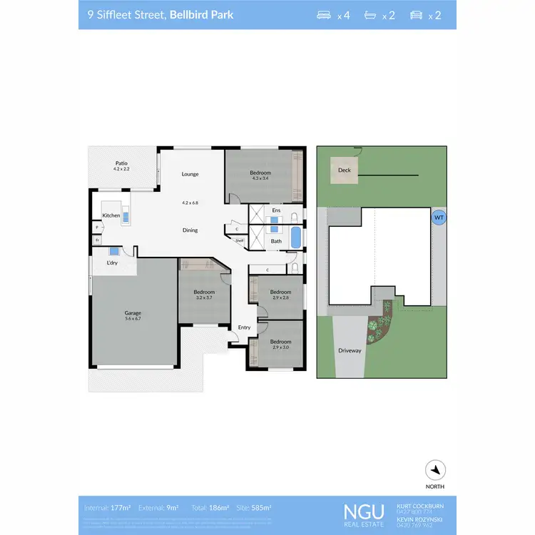 Floorplan of Homely house listing, 9 Siffleet Street, Bellbird Park QLD 4300