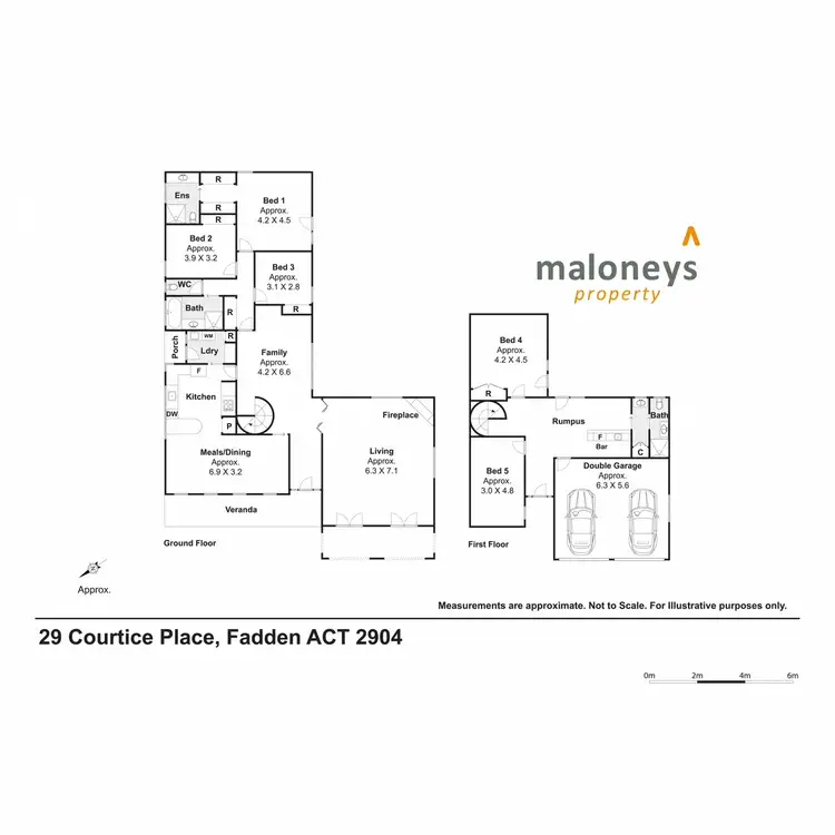 Floorplan of Homely house listing, 29 Courtice Close, Fadden ACT 2904